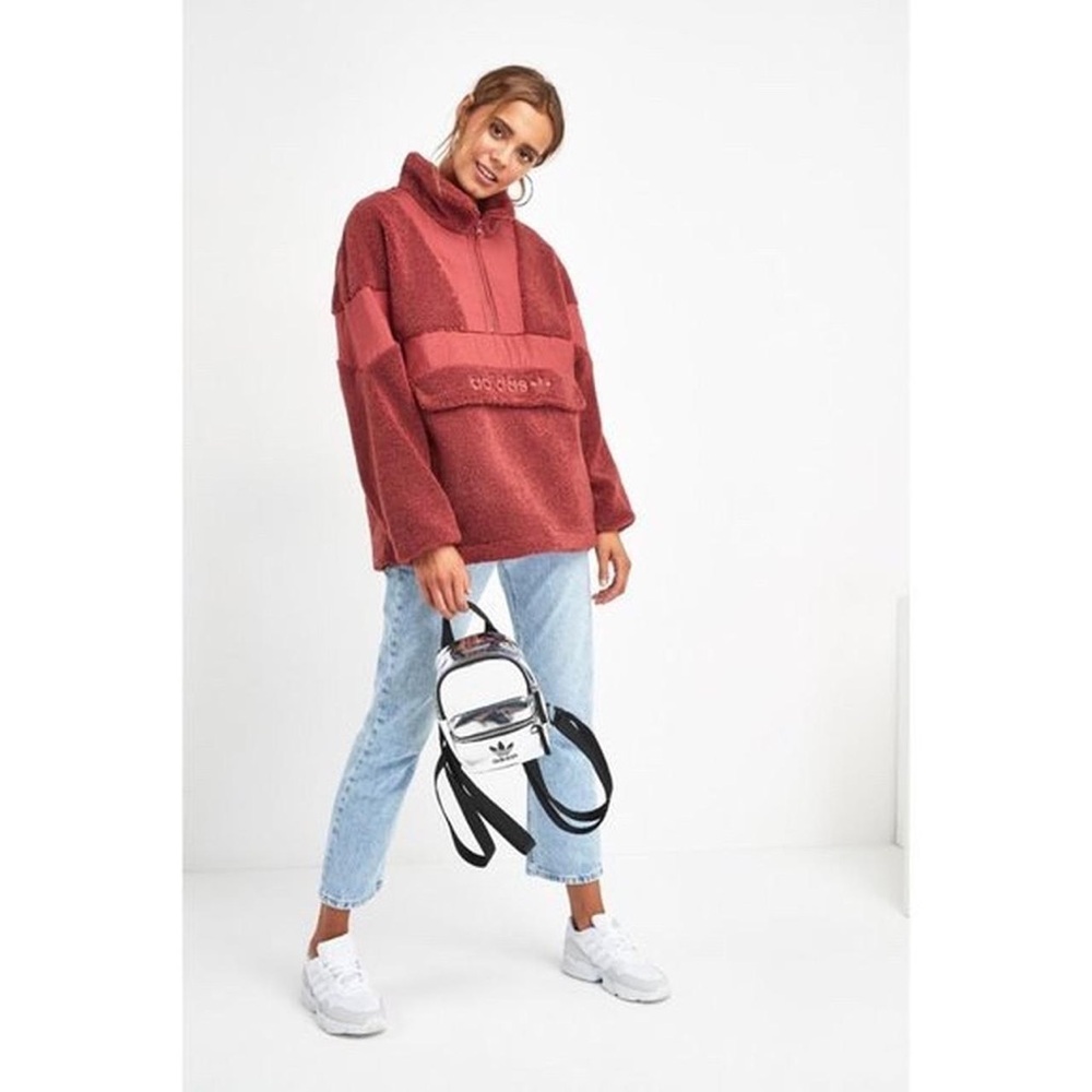 ADIDAS Sherpa/Teddy Oversized Pullover